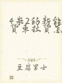 4米2的新能源货车拉货怎么样封面