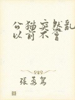 公猫突然乱尿 以前不会封面