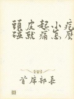 头皮起小疙瘩一碰就痛怎么办