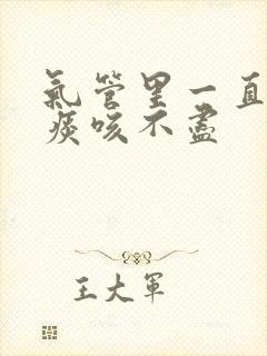 气管里一直有白痰咳不尽封面