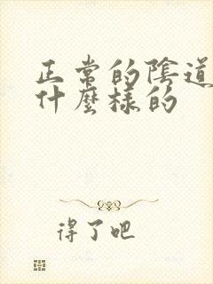 正常的阴道里是什么样的