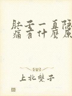 肚子一直隐隐作痛有什么原因封面