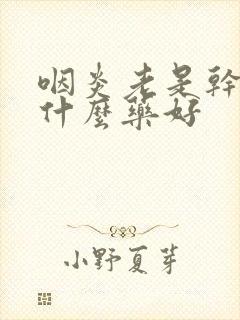 咽炎老是干咳吃什么药好