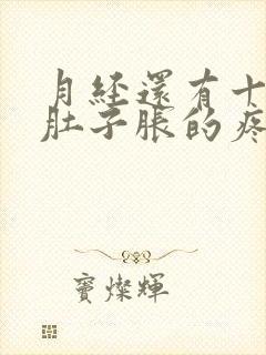 月经还有十来天肚子胀的疼怎么回事