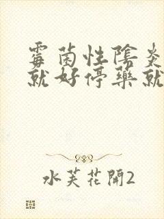 霉菌性阴炎用药就好停药就犯怎么办封面