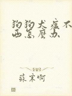 狗狗犬瘟不吃东西怎么办