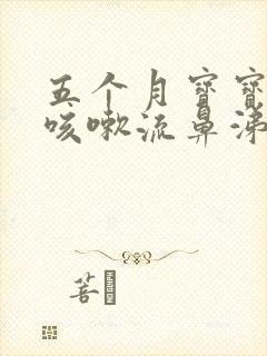 五个月宝宝发烧咳嗽流鼻涕怎么办封面