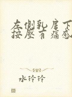 左侧乳房下边缘按压有痛感