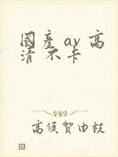 国产 av 高清 不卡