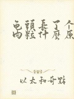 龟头长了个红色肉粒什么原因