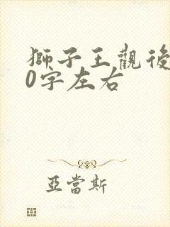 狮子王观后感20字左右封面