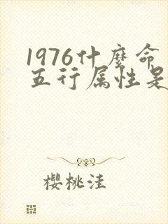 1976什么命五行属性是什么