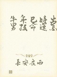 牛年巳时出生的男孩命运怎么样