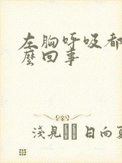 左胸呼吸都疼怎么回事