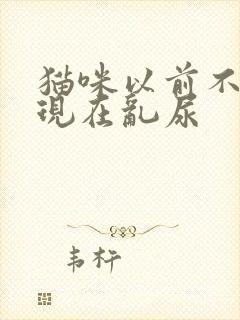 猫咪以前不乱尿现在乱尿