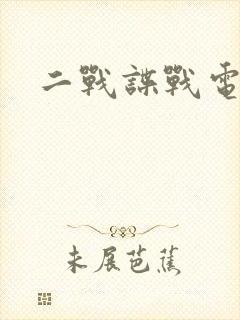 二战谍战电视剧