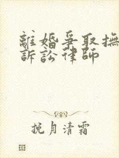 离婚争取抚养权诉讼律师