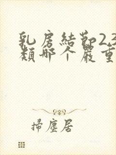 乳房结节2,3类哪个严重