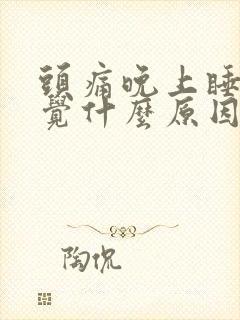 头痛晚上睡不着觉什么原因