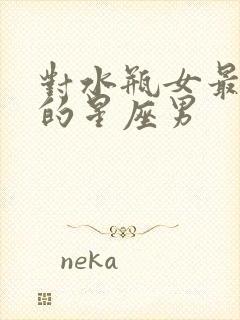 对水瓶女最专一的星座男