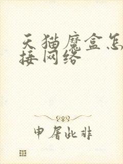 天猫魔盒怎么连接网络