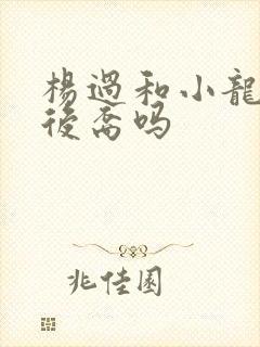 杨过和小龙女有后裔吗