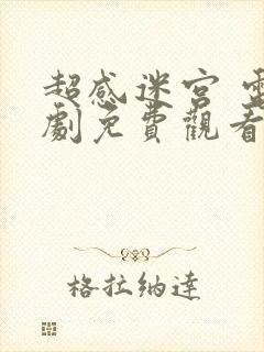 超感迷宫 电视剧免费观看