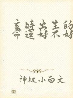 亥时出生的男孩命运好不好