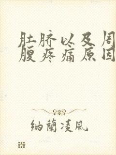 肚脐以及周围小腹疼痛原因封面