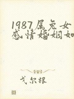 1987属兔女感情婚姻如何