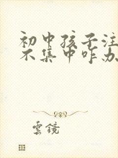 初中孩子注意力不集中咋办