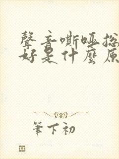 声音嘶哑总是不好是什么原因