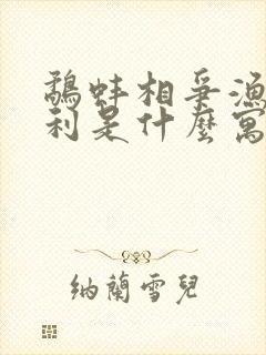 鹬蚌相争渔翁得利是什么寓言故事封面