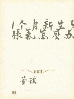 1个月新生儿肠胀气怎么办快速解决封面