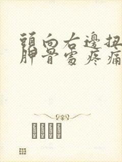 头向右边扭右肩胛骨处疼痛