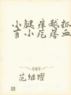 小腿痒越抓越痒有小疙瘩血点