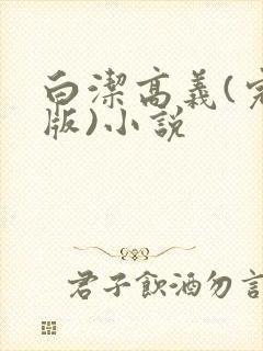 白洁高义(完整版)小说