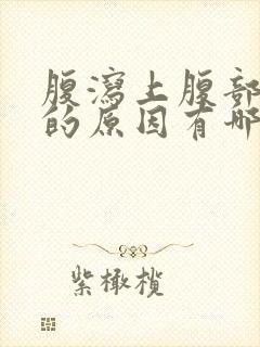 腹泻上腹部疼痛的原因有哪些