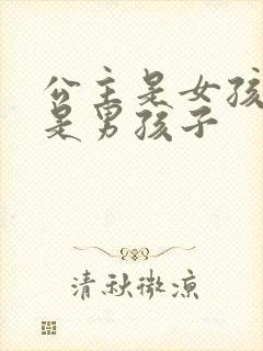 公主是女孩子还是男孩子