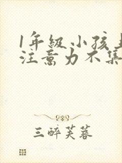 1年级小孩上课注意力不集中怎么办封面