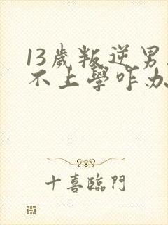 13岁叛逆男孩不上学咋办?