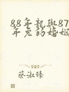 88年龙与87年兔的婚姻怎么样