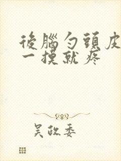 后脑勺头皮疼 一摸就疼