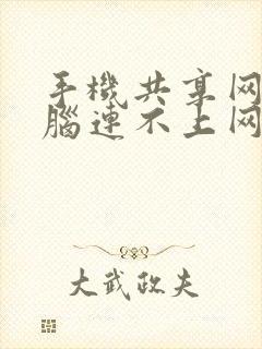 手机共享网络电脑连不上网