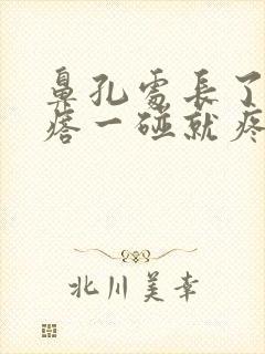 鼻孔处长了个疙瘩一碰就疼