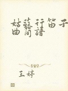 姑苏行笛子独奏曲简谱封面