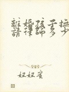 离婚孩子抚养权请律师多少钱