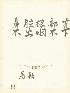 鼻腔根部有痰咳不出咽不下封面