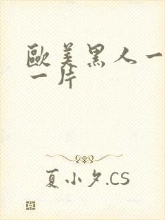 欧美黑人一级a一片封面