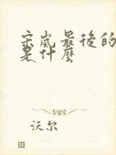 宋岚最后的结局是什么